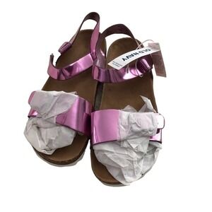 girls metallic sandal